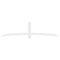Ekena Millwork Bellingham Architectural Grade PVC Gable Bracket, 108"W x 27"H x 2"D x 4"F, 6/12 Pitch GBP108X27X0204BEL00 - alternate 4